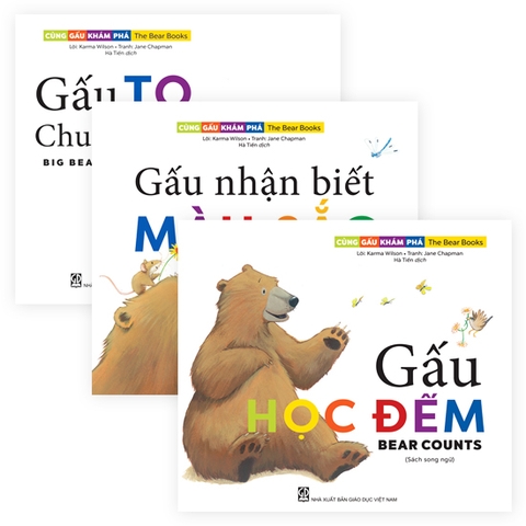 Bộ Sách Song Ngữ Anh - Việt Cùng Gấu Khám Phá - The Bear Books (03 Cuốn)