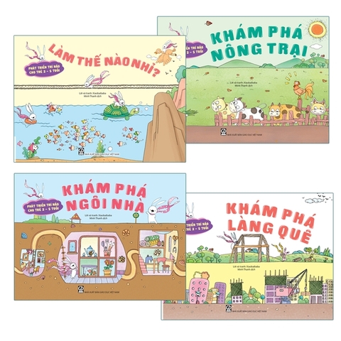 Bộ Phát Triển Trí Não Cho Trẻ 2 - 5 Tuổi (4 Cuốn)