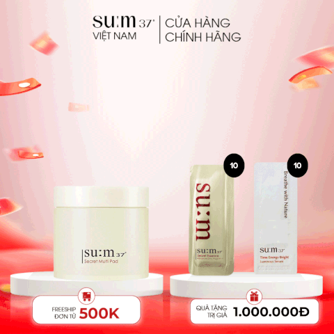 Bông tẩy trang dưỡng chất Su:m37 Secret Multi Pad