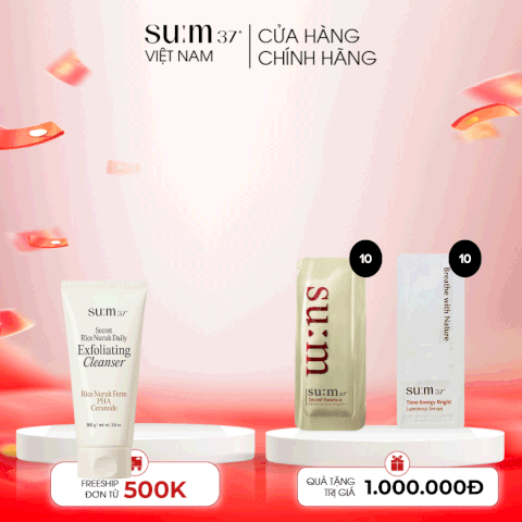 Sữa Rửa Mặt Chiết Xuất Gạo Sum37 Micro Active Secret Rice Nuruk Daily Exfoliati Cleanser