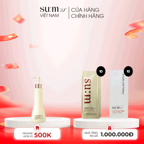 Sữa rửa mặt dạng gel Su:m37 Skin Saver Cleansing Foam