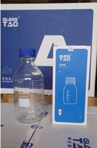 Chai trung tính nắp vặn xanh GL45 GLASSTAO
