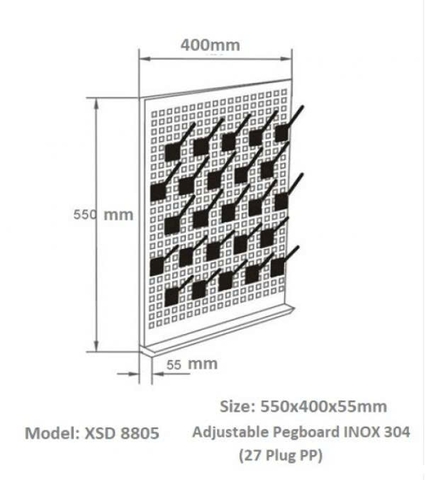 Giá phơi dụng cụ inox XSD8805