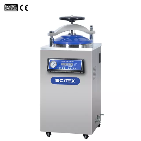 Nồi hấp tiệt trùng hơi nước áp suất thẳng đứng, màn hình hiển thị kỹ thuật số ST-VB75