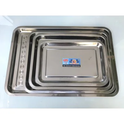 Khay inox sâu 2cm