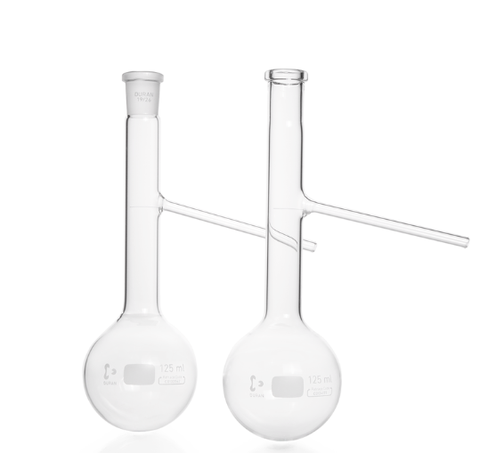 Bình cất cổ mài 19/26 có nhánh bên DURAN® Engler