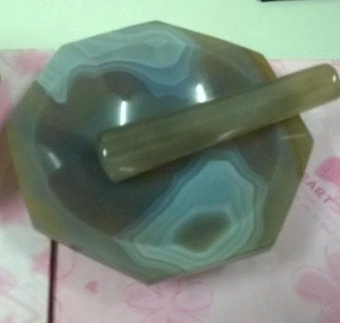 Cối chày mã não phi 9cm