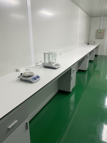 bàn thí nghiệm áp tường 7200mm
