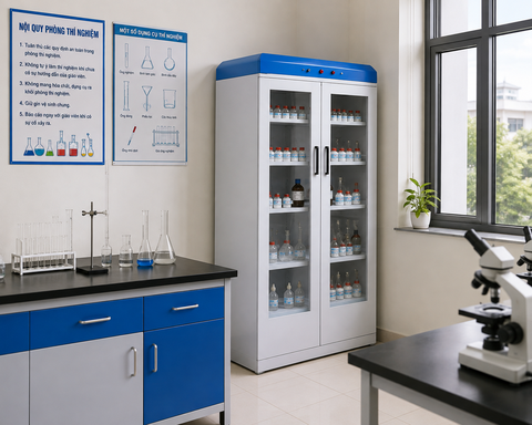 Tủ đựng hoá chất cho trường học