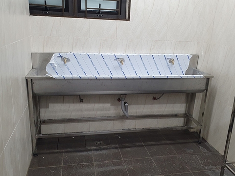 Bồn rửa tay 2m kèm vòi rửa cố định