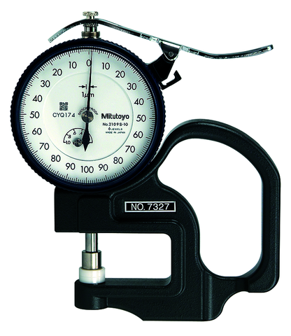 Đồng hồ đo độ dày cơ khí, 0-20mm, 0,01mm