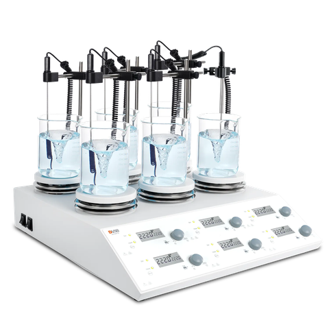 Máy khuấy từ gia nhiệt hiện số 6 vị trí MS-H280-S6 DLAB