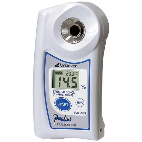 Khúc xạ kế đo Ethyl alcohol/Nhiệt độ điện tử hiện số Model: PAL-33S