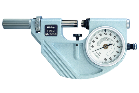 Panme Cơ Đo Ngoài Đồng Hồ Đo Nhanh Mitutoyo, 25-50mm, 523-122