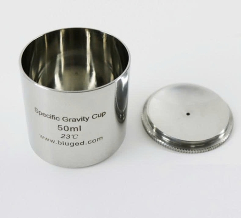 Cốc đo tỷ trọng 50ml (inox)