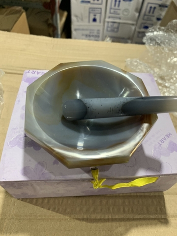 Cối chày mã não phi 10cm