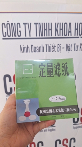 Giấy lọc định lượng phi 12.5cm Beimu