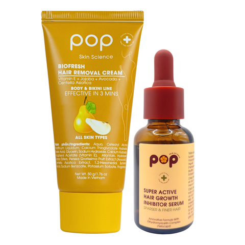 Combo Kem Tẩy Lông Và Serum Ức Chế Mọc Lông - Hương Lê