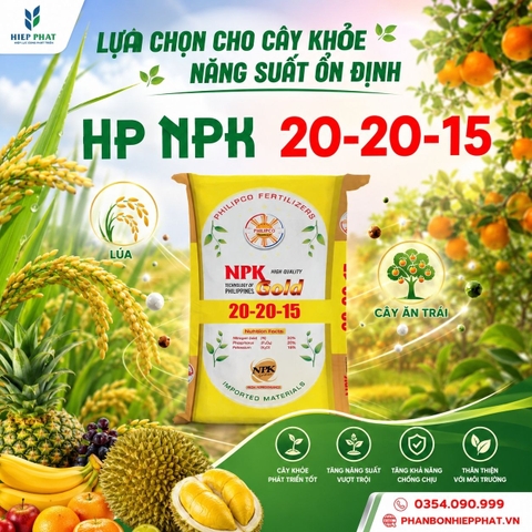 HP NPK 20-20-15 – Phân Bón NPK Cân Đối Cho Nhiều Loại Cây Trồng