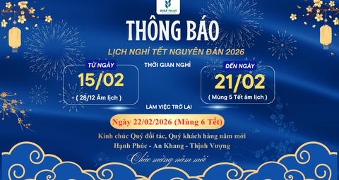 🧧 THÔNG BÁO LỊCH NGHỈ TẾT NGUYÊN ĐÁN 2026 🧧