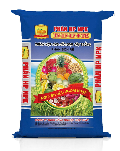 Phân Bón NPK 3 MÀU 17-17-17