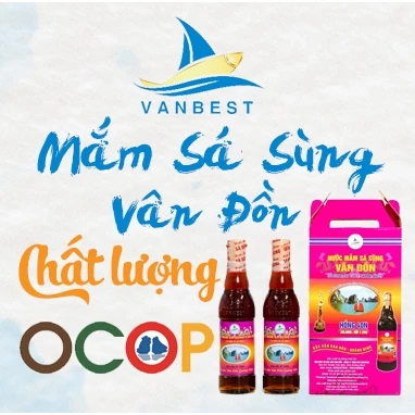 Nước mắm sá sùng 40N - hộp hồng 2c 350ml