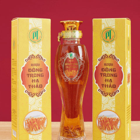 Rượu đông trùng hạ thảo 1L