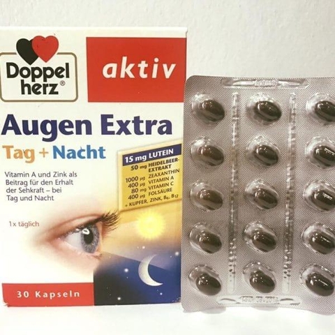 Augen Extra TPCN Augen Extra bổ mắt (Ngày + Đêm) Doppelherz 30 v