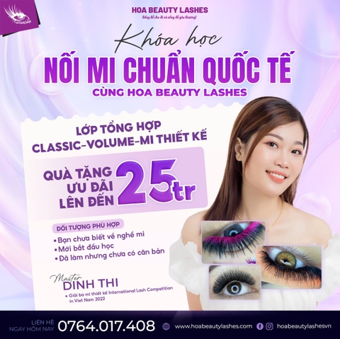 Khóa nối mi classic và volume - Master Đinh Thi