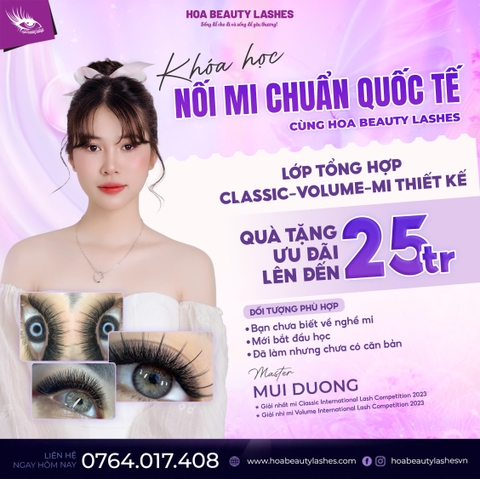 Khóa nối mi classic và volume - Master Mùi Dương