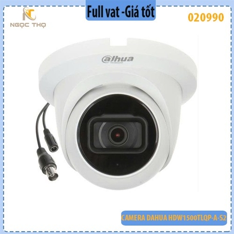 Camera Dome Dahua HDW1500TLQP-A-S2 5MP – Có Mic – 3 in 1 – OSD – Truyền Tín Hiệu Xa – Hàng Chính Hãng – Full VAT