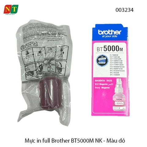 Mực in full Brother BT5000M NK – Màu Đỏ (Magenta) – Hàng nhập khẩu – Full VAT