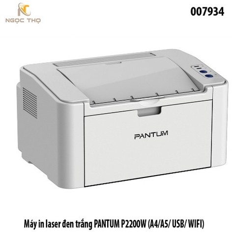 Máy in laser đen trắng Pantum P2200W (A4/A5/A6) – Wi‑Fi + USB, 20 trang/phút – Chính hãng - full vat