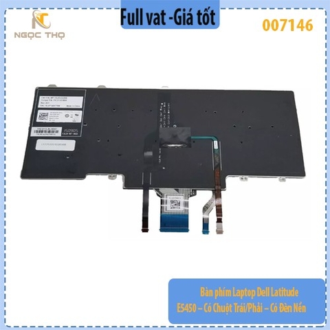 Bàn phím Laptop Dell Latitude E5450 – Có Chuột Trái/Phải – Có Đèn Nền