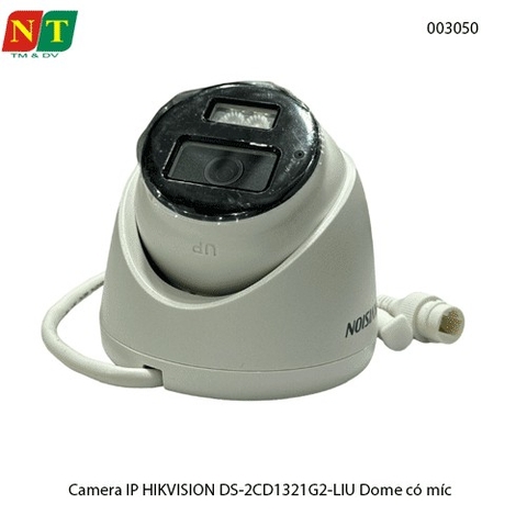 Camera IP HIKVISION DS-2CD1321G2-LIU – 2MP Full HD – Dome trong nhà – có mic – hồng ngoại 20m – Smart Light – chính hãng