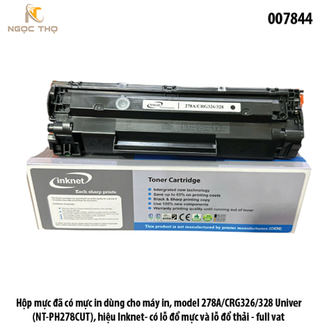 Hộp mực in Inknet HP P1560 / 1606 (CE278A / CRG328) – 2K trang – 78A – Chính hiệu – Full VAT