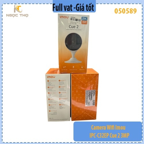 Camera Wifi Imou IPC-C32EP Cue 2 3MP – Quan sát thông minh, hình ảnh siêu nét, hỗ trợ đàm thoại 2 chiều