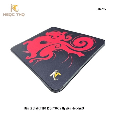 Bàn di chuột TYLO 25×30cm – Dày 3mm – Bo viền 360° – Lót chuột cao cấp – Full VAT