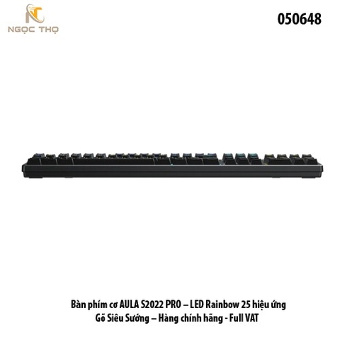 Bàn phím cơ AULA S2022 PRO – LED Rainbow 25 hiệu ứng - Gõ Siêu Sướng – Hàng chính hãng - Full VAT