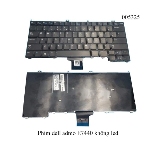 Bàn phím laptop dell latitude e7440 không led zin dùng chung e7240 e7420 12 7000