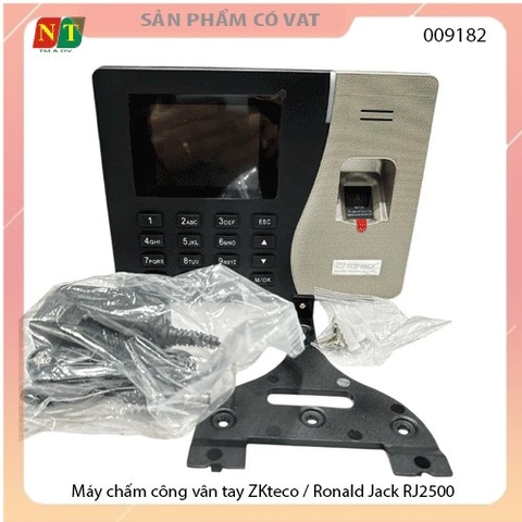 Máy chấm công vân tay ZKteco / Ronald Jack RJ2500 - full vat ( Hỗ trợ cài đặt qua untra )