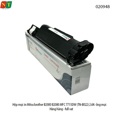 Hộp mực in Mitsuco Brother TN-B022 B2000 B2080 MFC 7715DW – ống mực 2.6K – trắng đen – full VAT