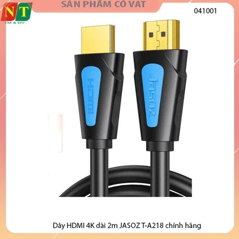 Dây HDMI 4K dài 2m JASOZ T-A218 - Hàng chính hiệu - full vat