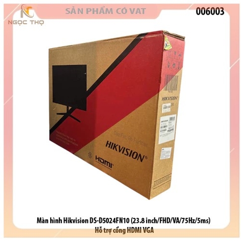 Màn hình Hikvision DS-D5024FN10 (23.8 inch/FHD/VA/75Hz/5ms) - Hàng chính hãng - full vat