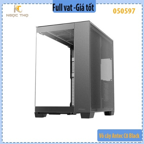 Vỏ case Antec C8 Black full tower E-ATX USB Type-C màu đen kính cường lực – case bể cá – chính hiệu – full VAT