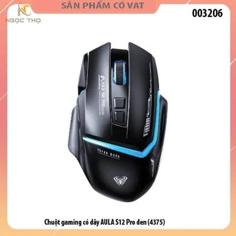 Chuột Gaming Có Dây AULA S12 Pro – LED RGB – DPI 12800 – Chính Hãng – Full VAT