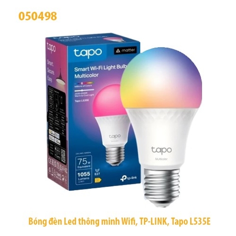 Bóng đèn LED thông minh Wi-Fi TP-Link Tapo L535E – Đổi màu RGB – Điều khiển từ xa – Tích hợp Matter – Chính hãng