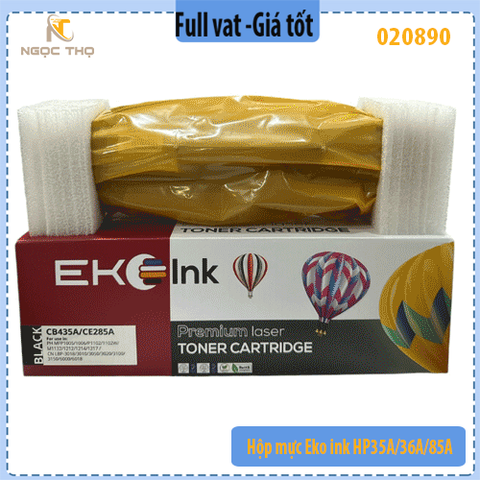 Hộp mực Eco ink 35A – CB435A / CB436A / CE285A / CRG-325 – Có lỗ đổ mực & đổ thải – Chính hiệu – Full VAT