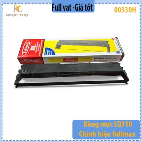 Ribbon/Băng mực máy in kim Fullmax – Dùng cho Epson LQ-310 / LQ310 / LX-310–12.7mm x 10m – Chính hiệu Fullmax – Full Vat