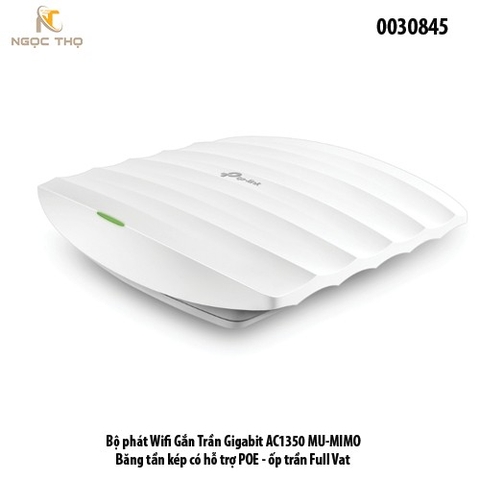 TP-Link Omada TL-EAP225 (AC1350) – Access Point gắn trần • Gigabit PoE • Băng tần kép • Quản lý Cloud – Chính hãng